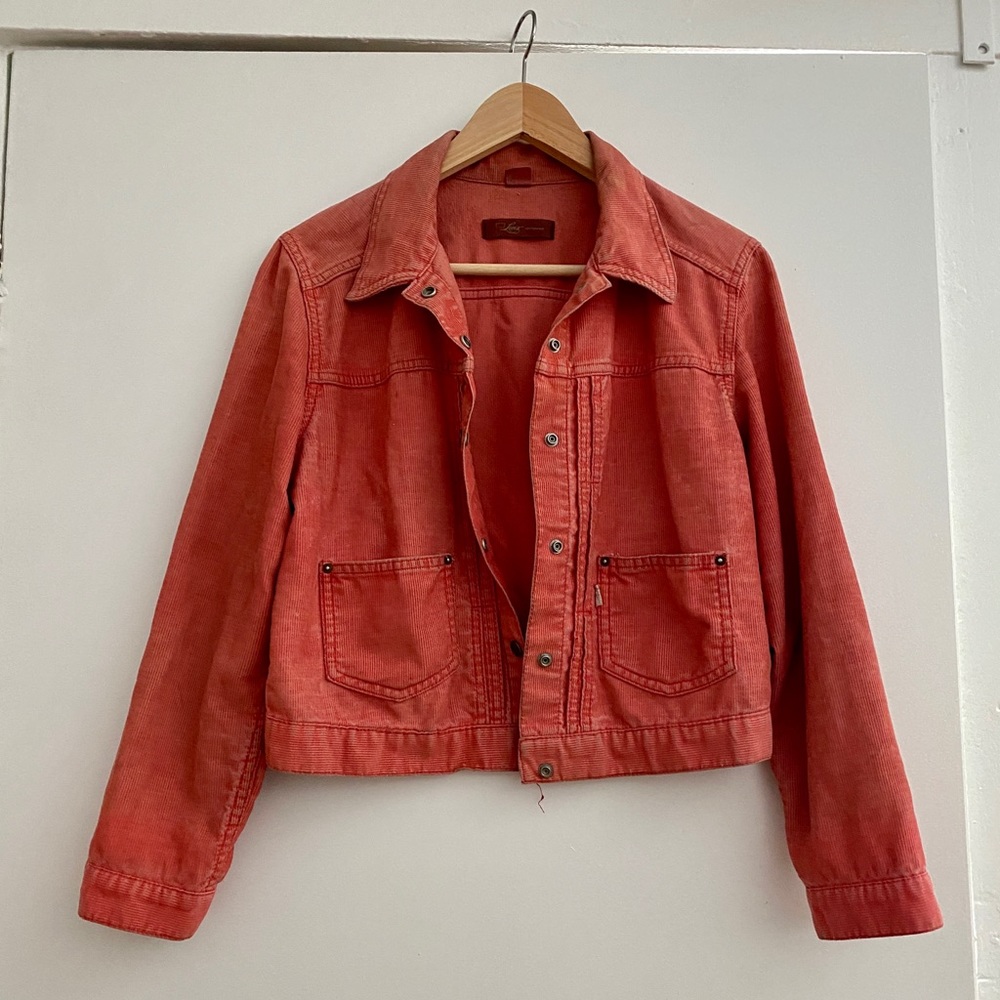 Vintage Levi’s Orange Corduroy Cropped Jacket